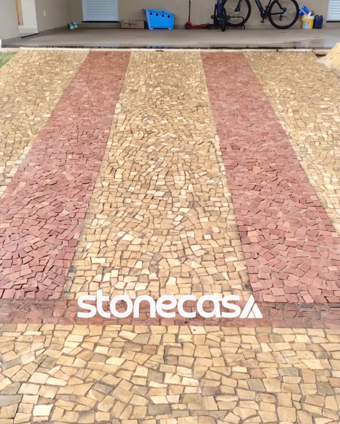 Pedra Portuguesa Vermelho Suave | Pedra Portuguesa Ametista Vermelho Suave Stone Casa® — Pedras Naturais Eco-Friendly Pedra Portuguesa Vermelho Suave — Pedra Portuguesa Ametista Vermelho Suave Stone Casa® eco-friendly